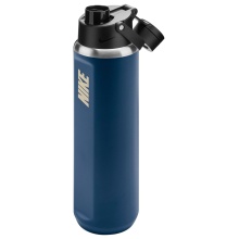 Nike Trinkflasche Recharge Chug Bottle Edelstahl blau/schwarz 709ml